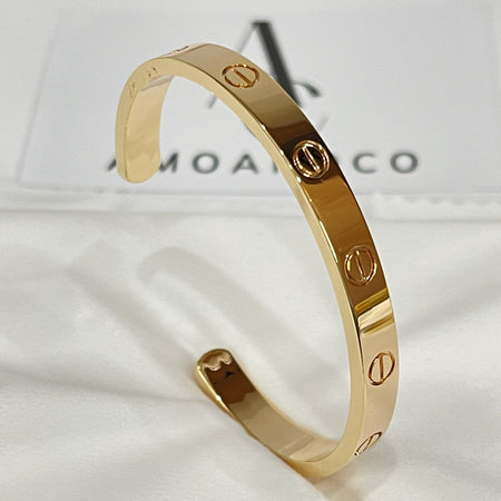 [🌹Rose💎]LOVE BRACELET 6.1MM OPEN CUFF
