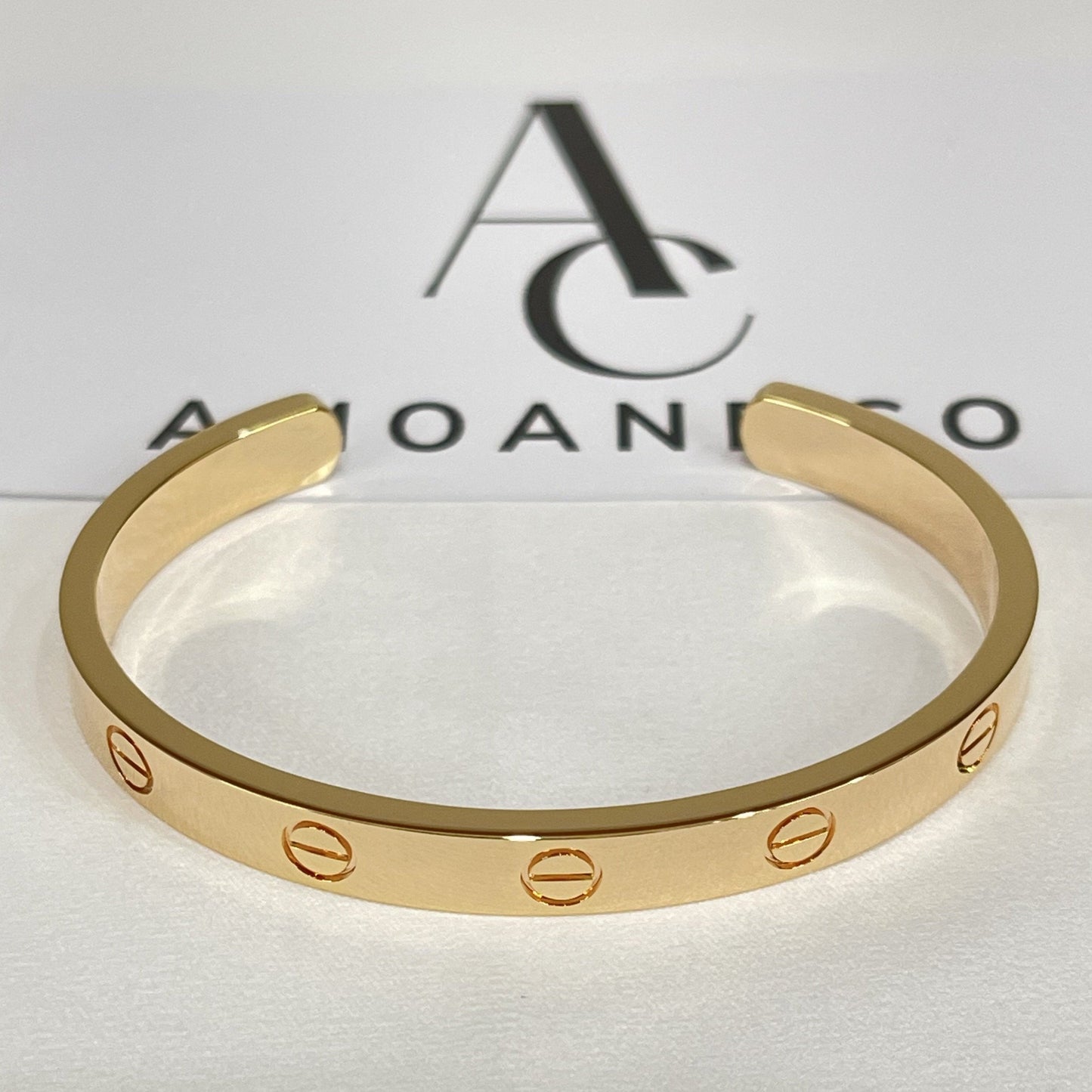[Rose Jewelrys]LOVE BRACELET 6.1MM OPEN CUFF
