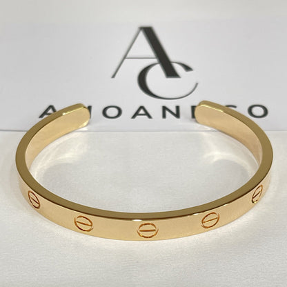 [Rose Jewelrys]LOVE BRACELET 6.1MM OPEN CUFF