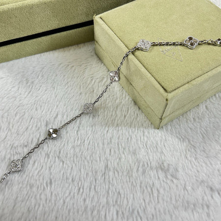 [🌹Rose💎]CLOVER 6 MOTIF DIAMOND LASER BRACELET