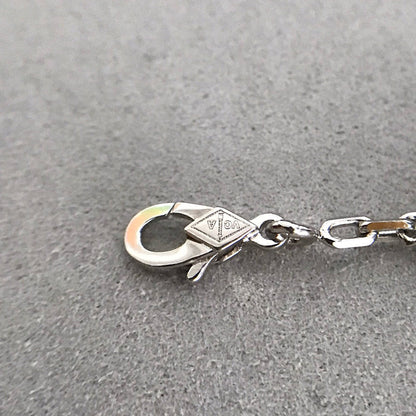 [Rose Jewelrys]CLOVER 5 MOTIF ONYXS DIAMOND BRACELET SILVER