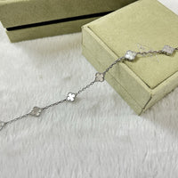 [🌹Rose💎]CLOVER 6 MOTIF WHITE MOP BRACELET