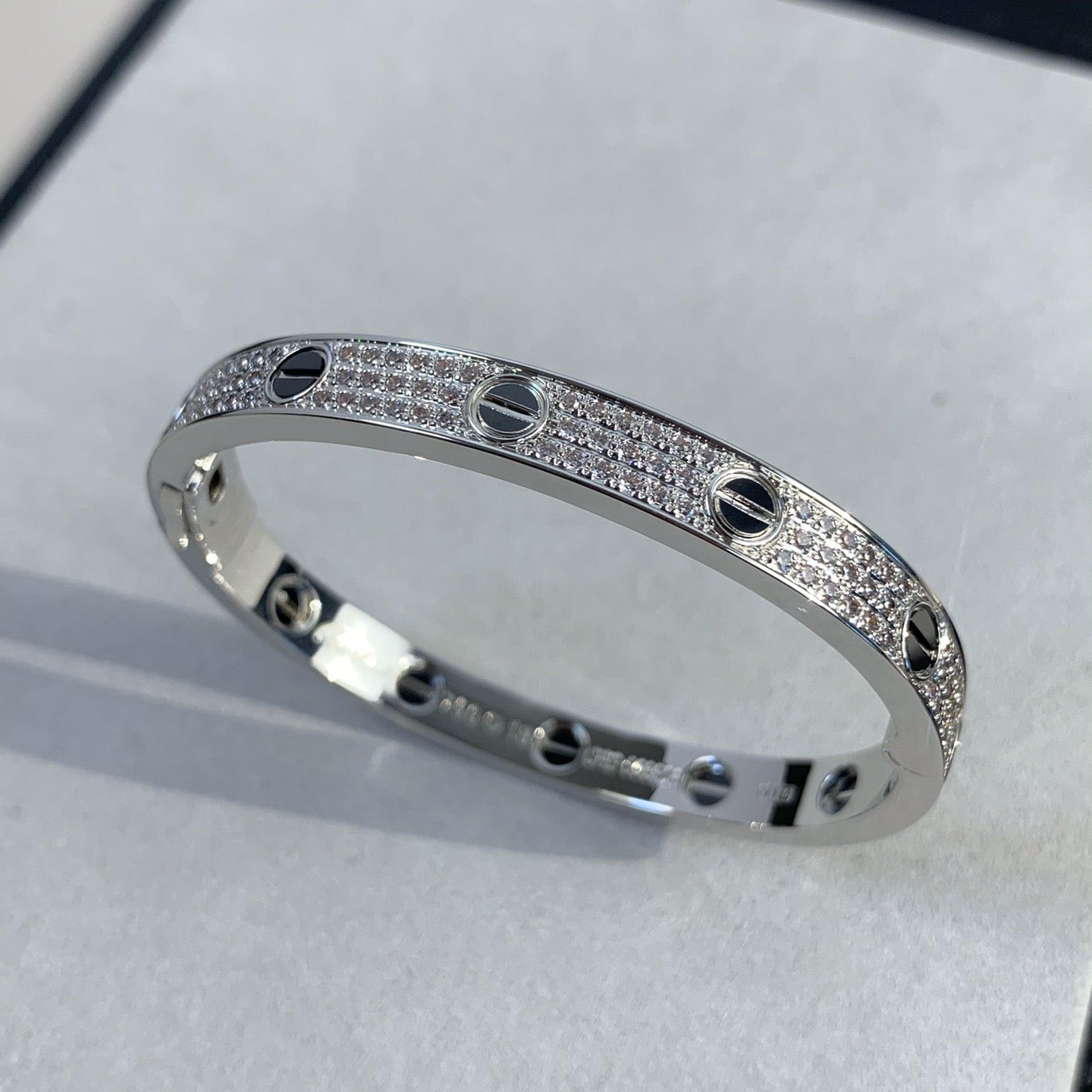[Rose Jewelrys]LOVE BRACELET 6.1MM DIAMOND-PAVED CERAMIC