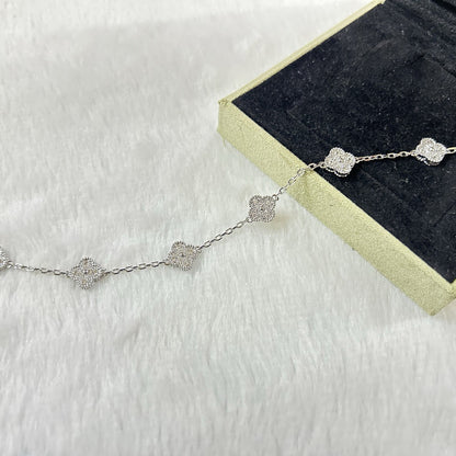 []CLOVER 6 MOTIF DIAMOND BRACELET