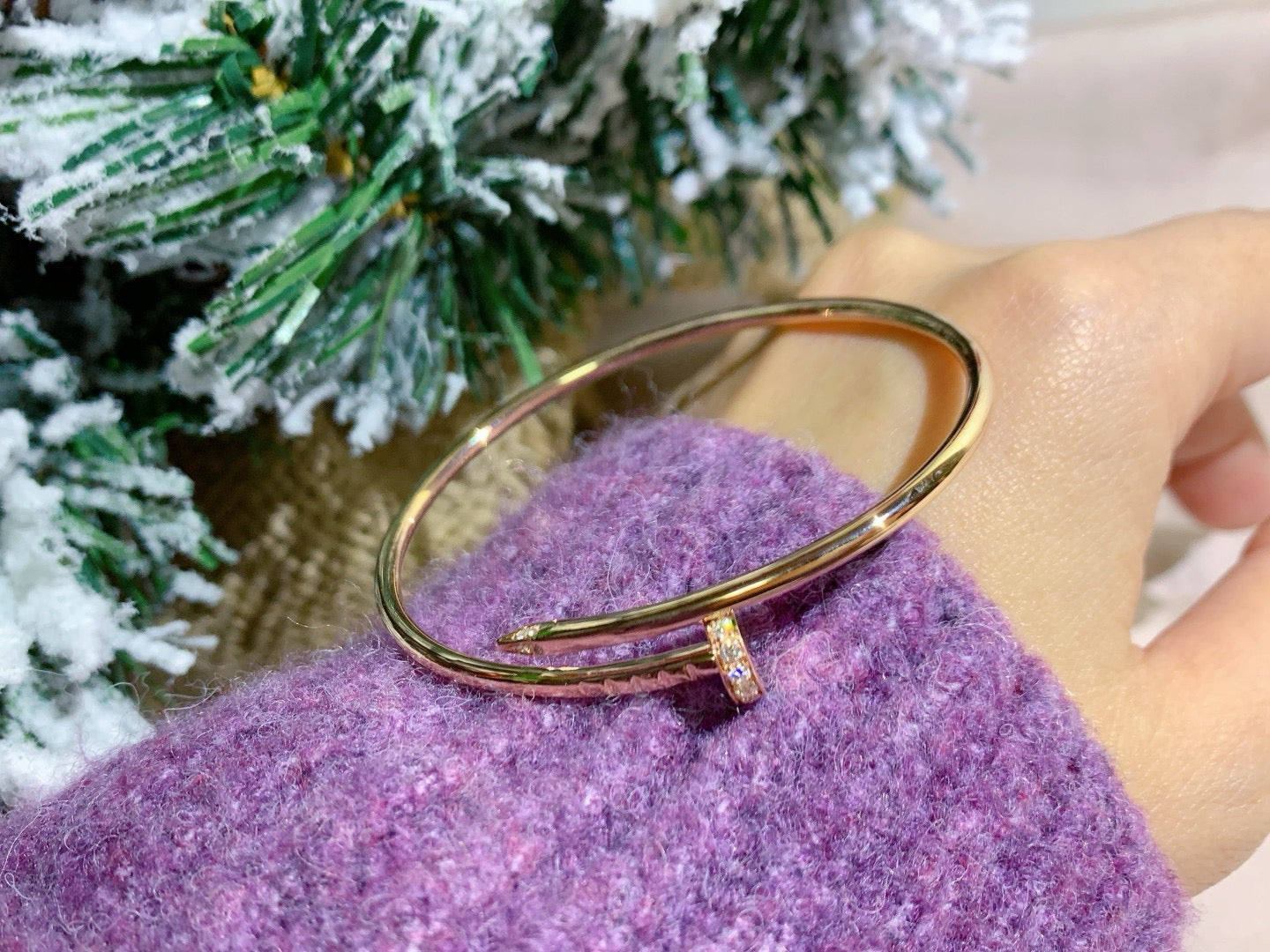 [Rose Jewelrys]JUSTE BRACELET 2.5MM DIAMONDS
