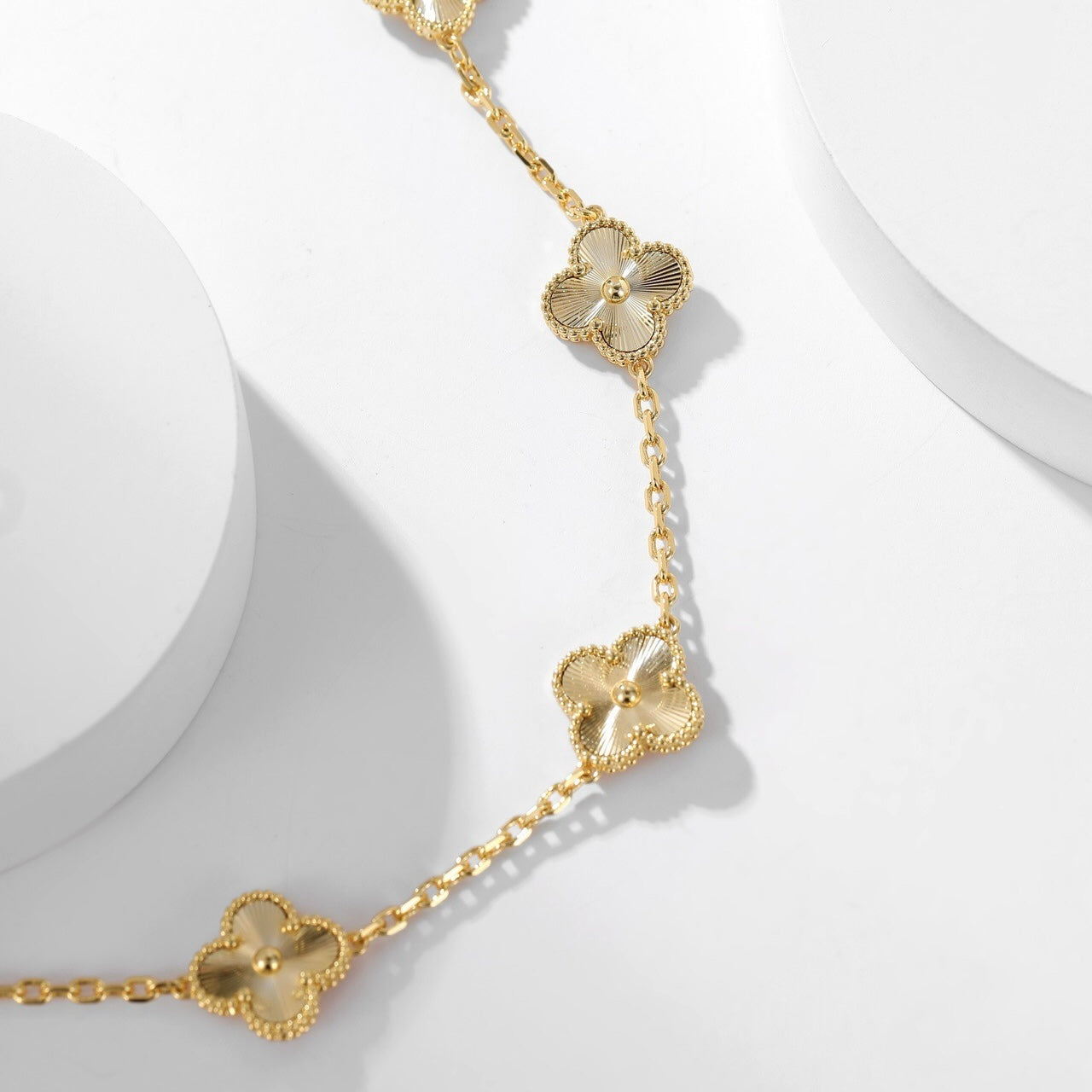 [Rose Jewelrys]CLOVER 10 MOTIFS LASER NECKLACE