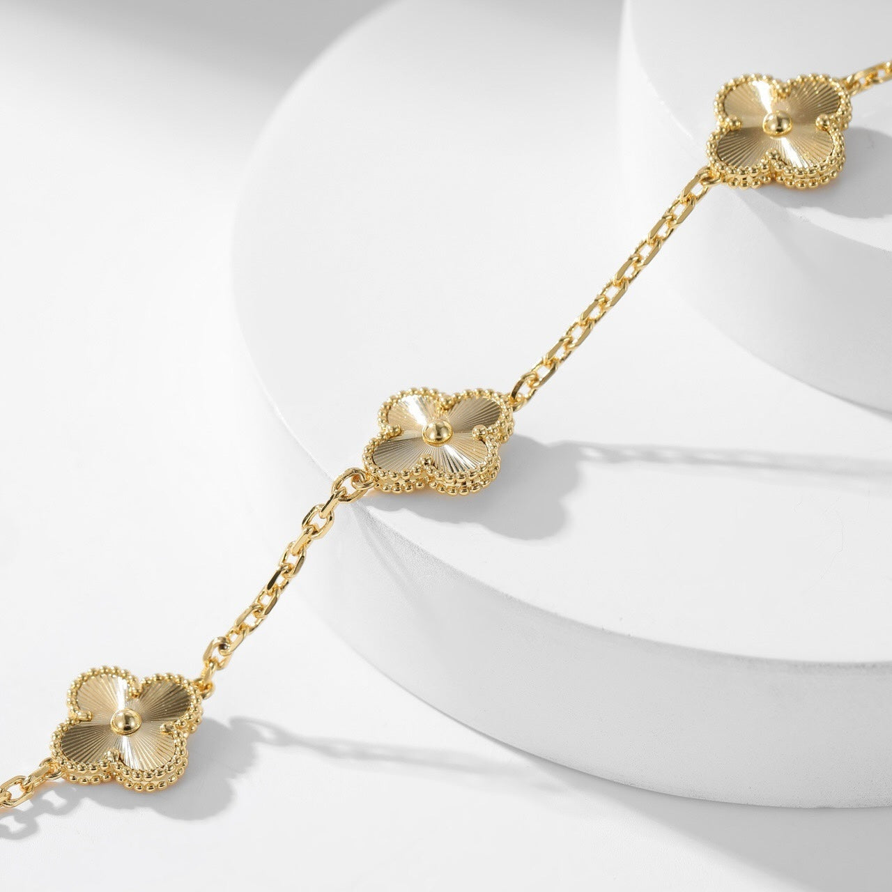 [Rose Jewelrys]CLOVER 10 MOTIFS LASER NECKLACE