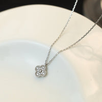 [🌹Rose💎]CLOVER MINI 9.5MM PENDANT DIAMOND NECKLACE