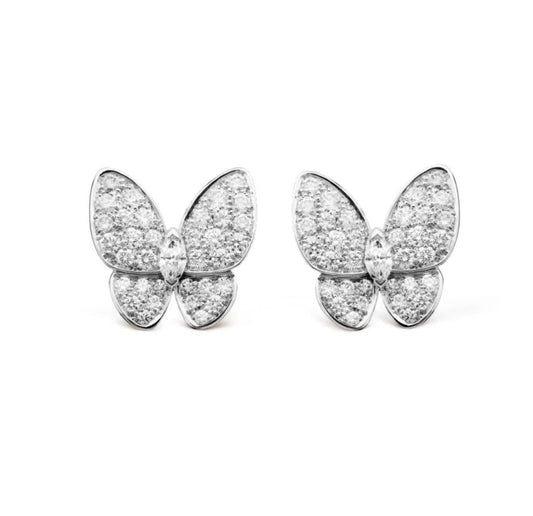 []BUTTERFLY ALL DIAMOND EARRINGS