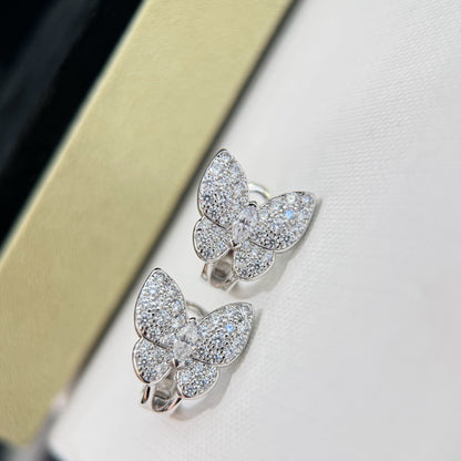 []BUTTERFLY ALL DIAMOND EARRINGS
