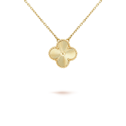 []CLOVER 15MM LASER NECKLACE