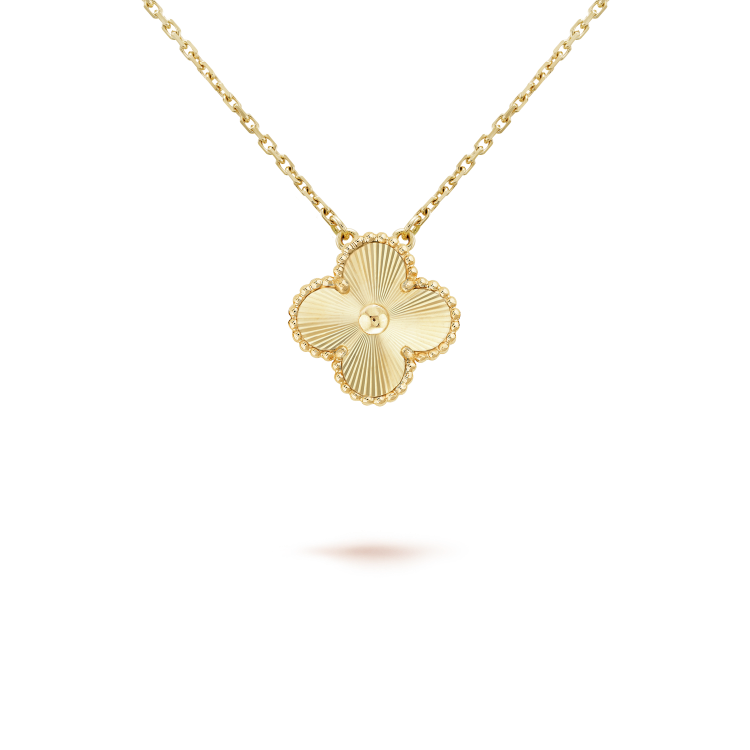 [Rose Jewelrys]CLOVER 15MM LASER NECKLACE