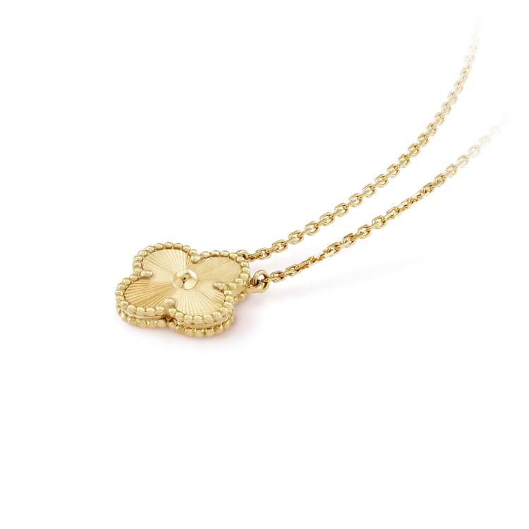 [Rose Jewelrys]CLOVER 15MM LASER NECKLACE