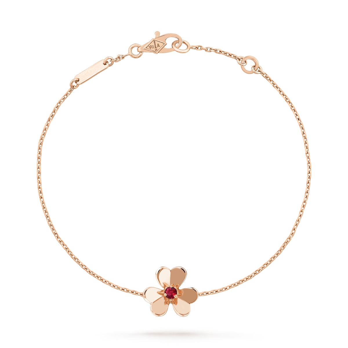 [Rose Jewelrys]FRIVOLE GOLD FLOWER PINK MALACHITE BRACELET