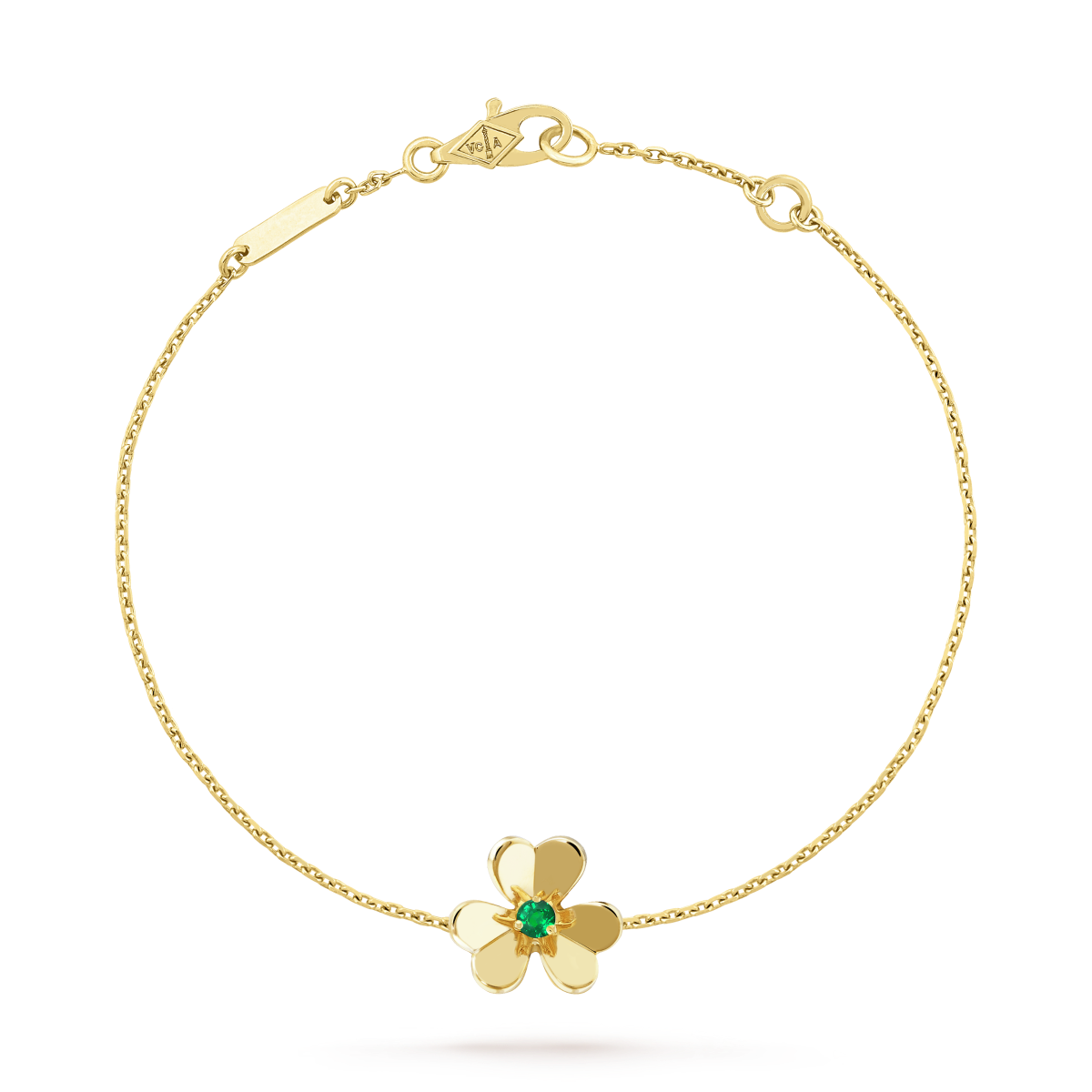 [Rose Jewelrys]FRIVOLE GOLD FLOWER PINK MALACHITE BRACELET