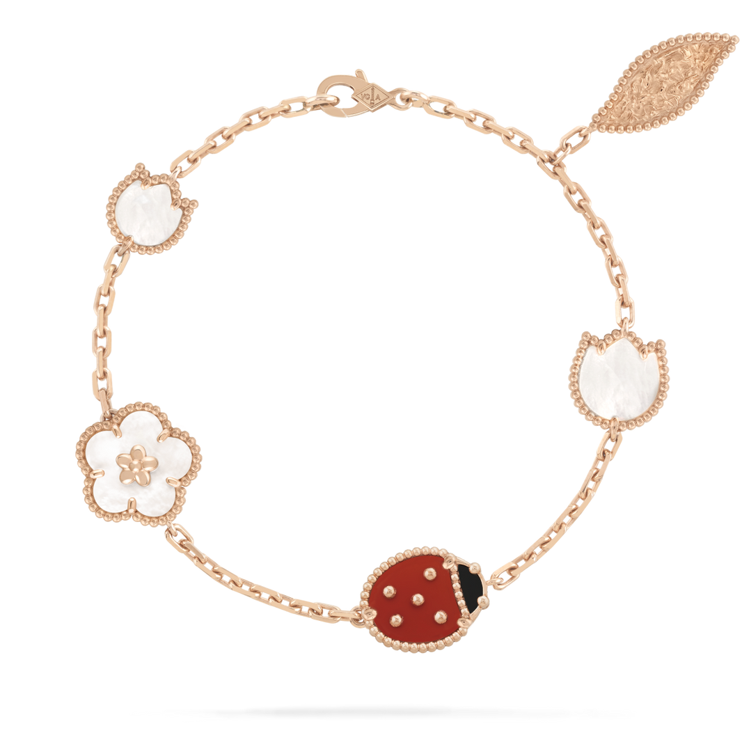 [🌹Rose💎]LUCKY SPRING 5 MOTIF BRACELET