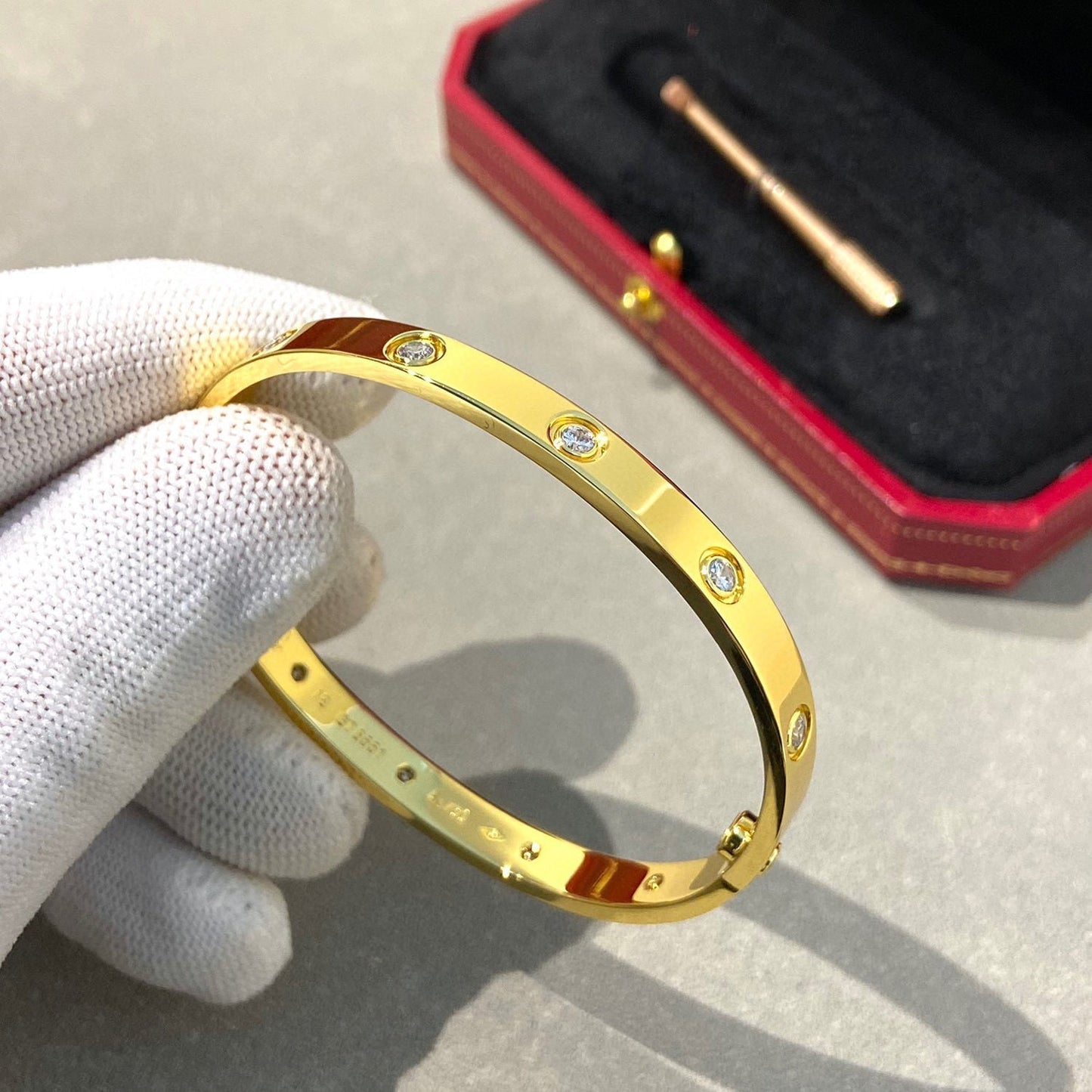 [Rose Jewelrys ]LOVE BRACELET 6.1MM 10 DIAMONDS