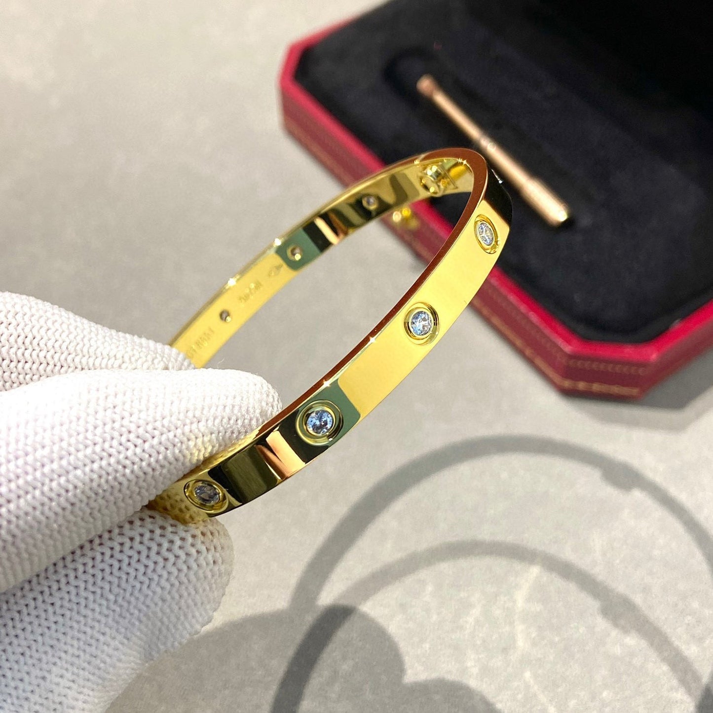 [Rose Jewelrys ]LOVE BRACELET 6.1MM 10 DIAMONDS