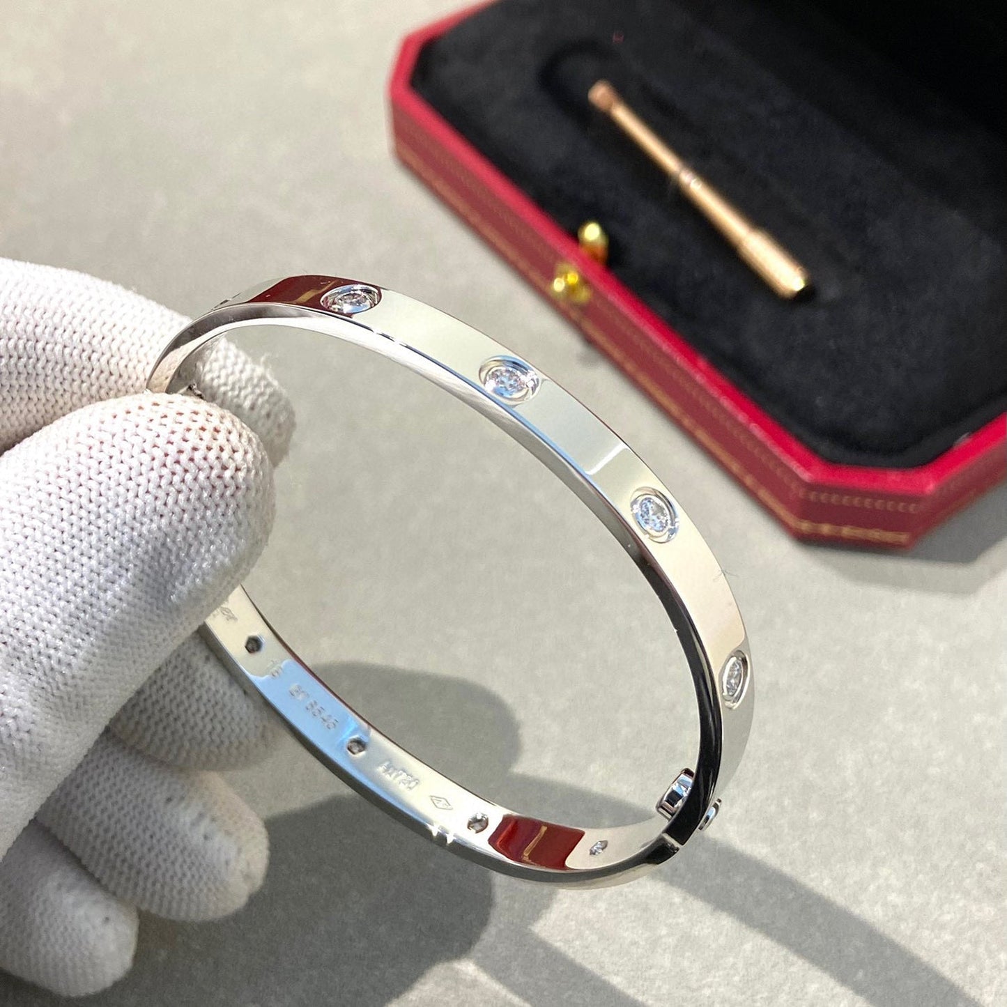 [Rose Jewelrys ]LOVE BRACELET 6.1MM 10 DIAMONDS