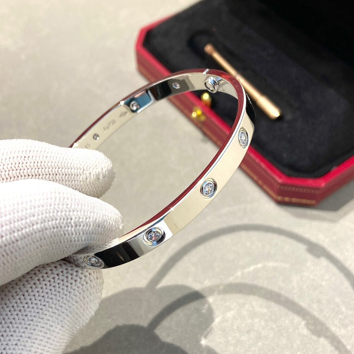 [Rose Jewelrys ]LOVE BRACELET 6.1MM 10 DIAMONDS