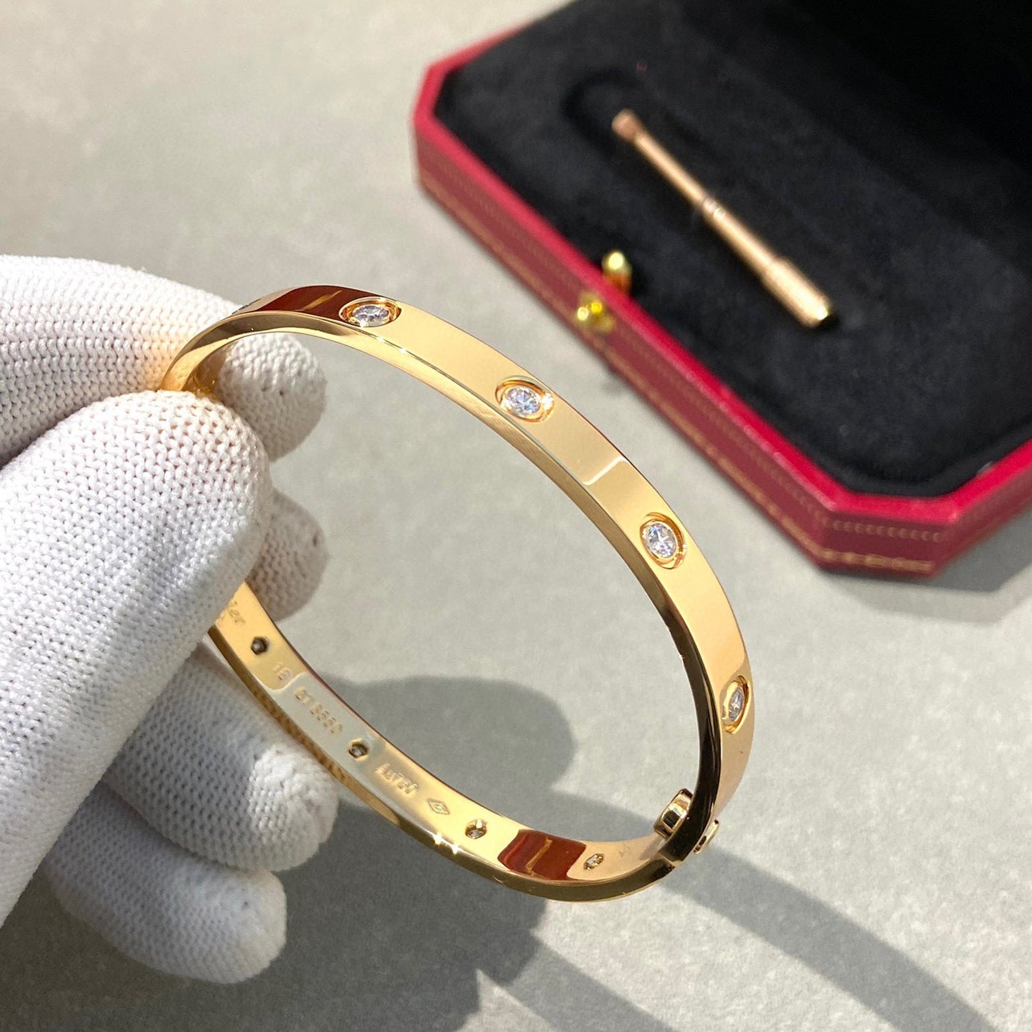 [Rose Jewelrys ]LOVE BRACELET 6.1MM 10 DIAMONDS