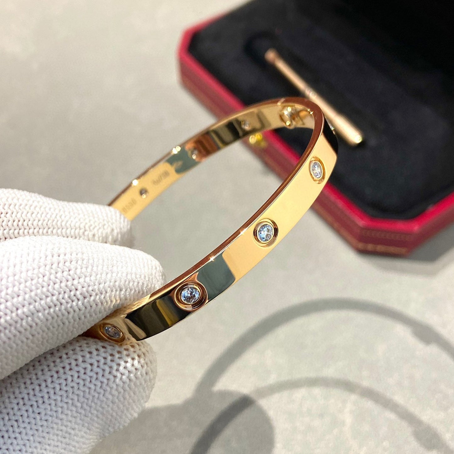[Rose Jewelrys ]LOVE BRACELET 6.1MM 10 DIAMONDS