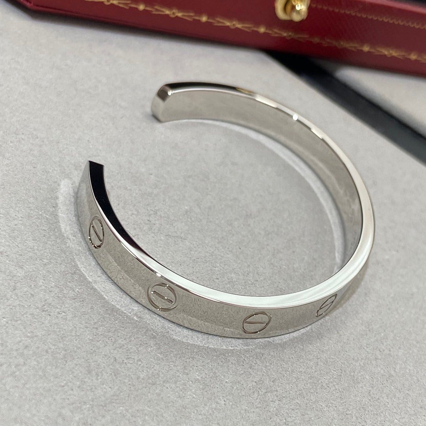 [Rose Jewelrys]LOVE BRACELET 6.1MM 1 DIAMOND OPEN CUFF