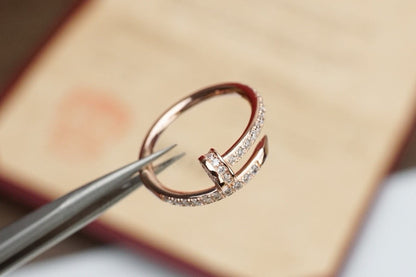 [Rose Jewelrys]JUSTE RING 1.8MM PINK GOLD DIAMONDS