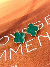 [Rose Jewelry] CLOVER LARGE (20mm) 1 MOTIFS GREENER MOP STUD EARRINGS