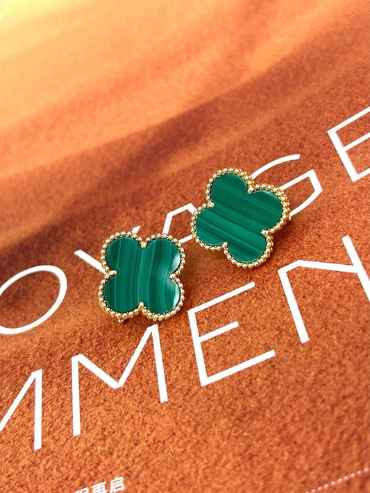 [Rose Jewelrys] CLOVER LARGE (20mm) 1 MOTIFS GREENER MOP STUD EARRINGS