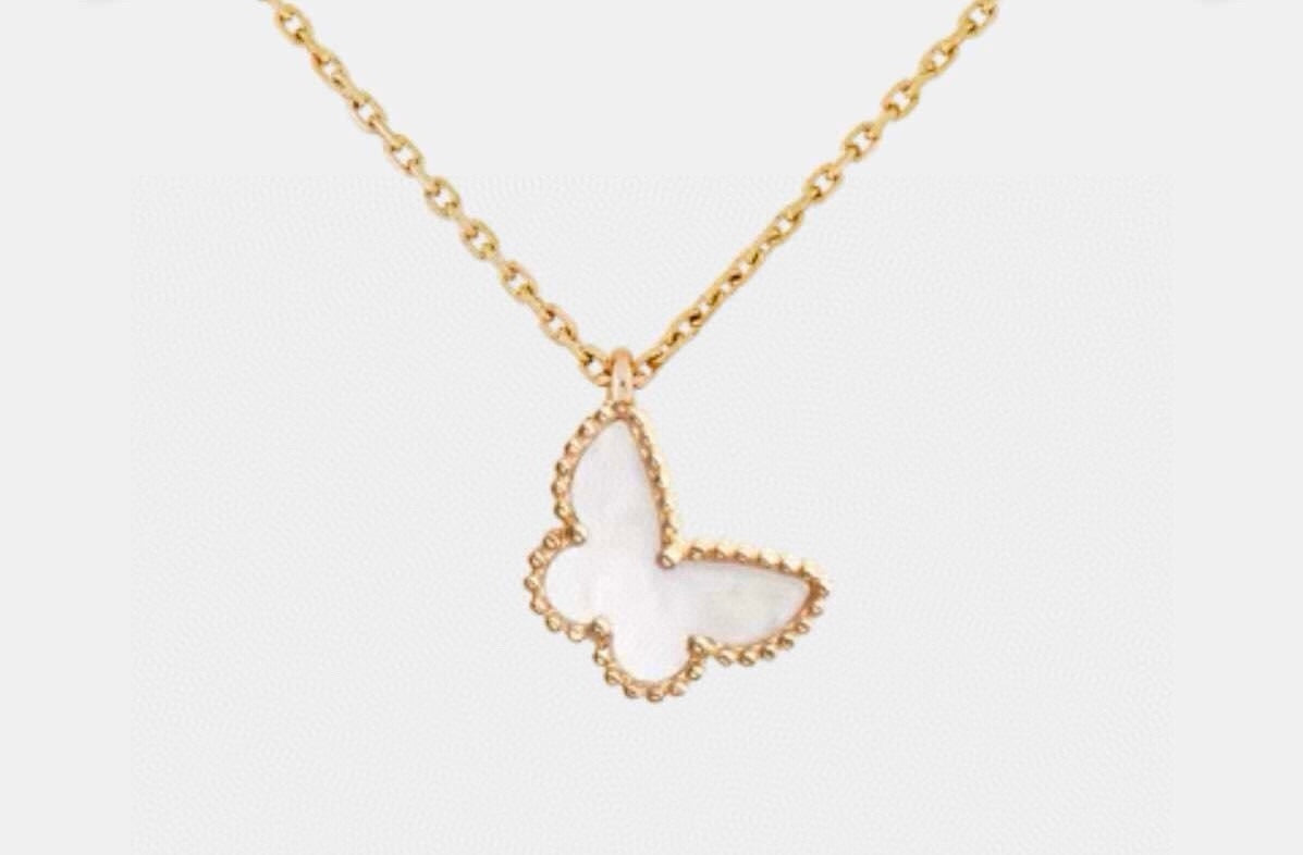 [Rose Jewelrys]CLOVER BUTTERFLY NECKLACE