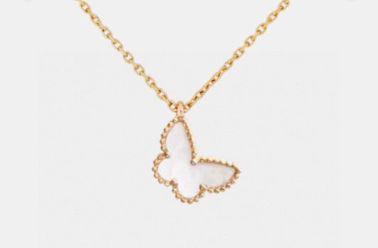[Rose Jewelrys]CLOVER BUTTERFLY NECKLACE