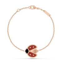 [🌹Rose💎]LUCKY SPRING 1 MOTIF PINK GOLD BRACELET