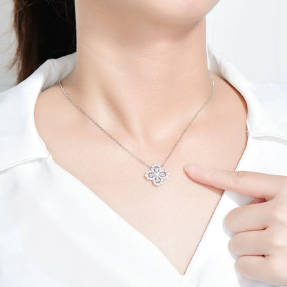 []LOOP NECKLACE FULL MOTIF DIAMOND 16MM MULTIPLE COLORS
