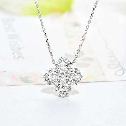[]LOOP NECKLACE FULL MOTIF DIAMOND 16MM MULTIPLE COLORS