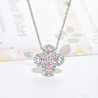 []LOOP NECKLACE FULL MOTIF DIAMOND 16MM MULTIPLE COLORS