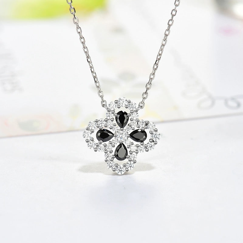[]LOOP NECKLACE FULL MOTIF DIAMOND 16MM MULTIPLE COLORS
