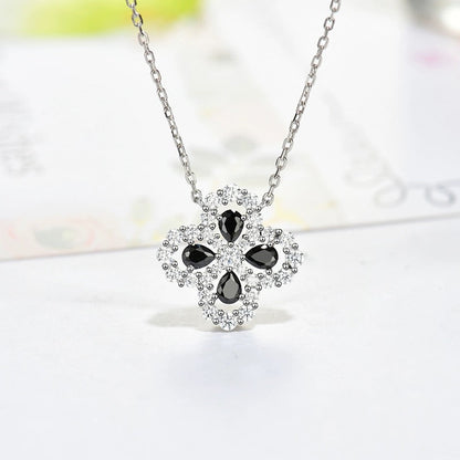 []LOOP NECKLACE FULL MOTIF DIAMOND 16MM MULTIPLE COLORS