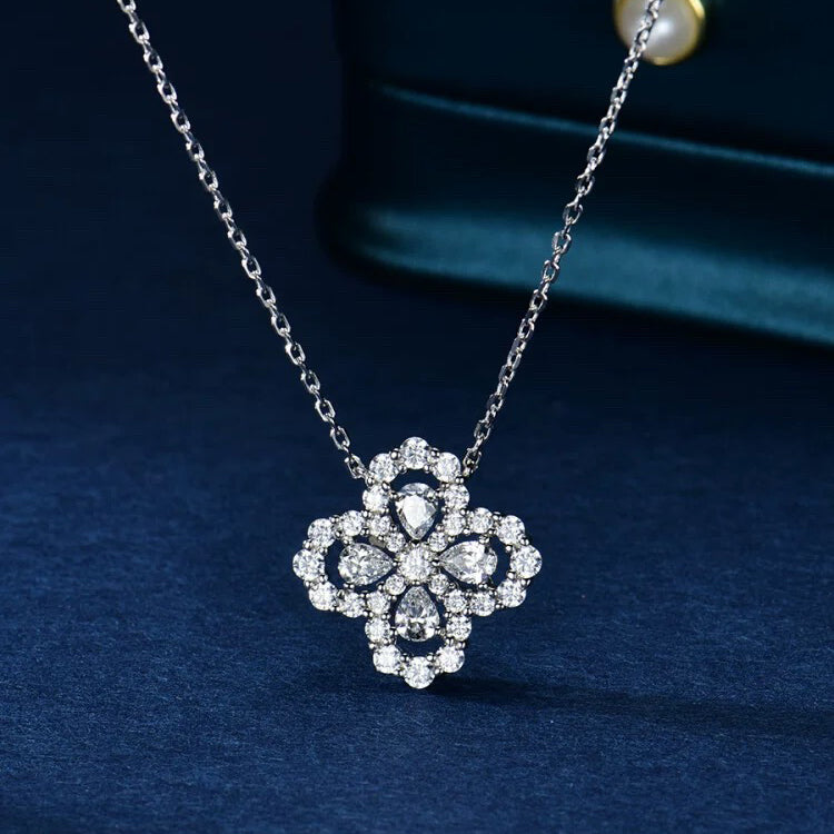 []LOOP NECKLACE FULL MOTIF DIAMOND 16MM MULTIPLE COLORS
