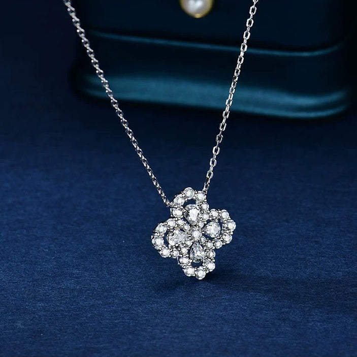 []LOOP NECKLACE FULL MOTIF DIAMOND 16MM MULTIPLE COLORS