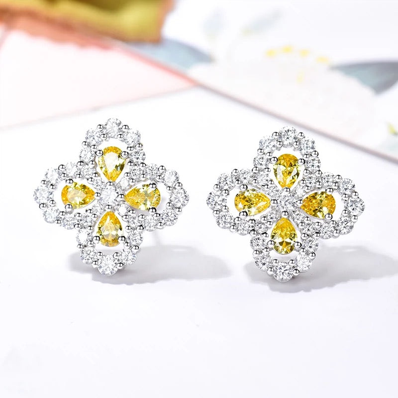 [Rose Jewelrys]LOOP EARRINGS FULL MOTIF DIAMOND 16MM