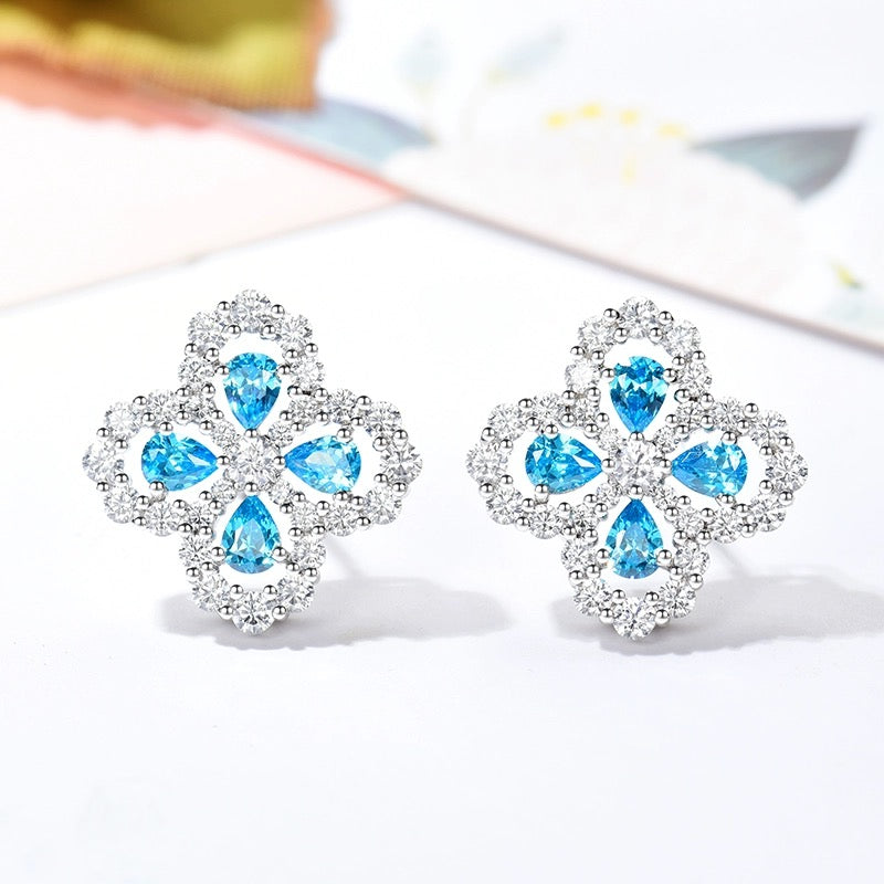 [Rose Jewelrys]LOOP EARRINGS FULL MOTIF DIAMOND 16MM
