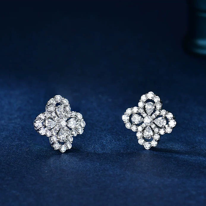 [Rose Jewelrys]LOOP EARRINGS FULL MOTIF DIAMOND 16MM