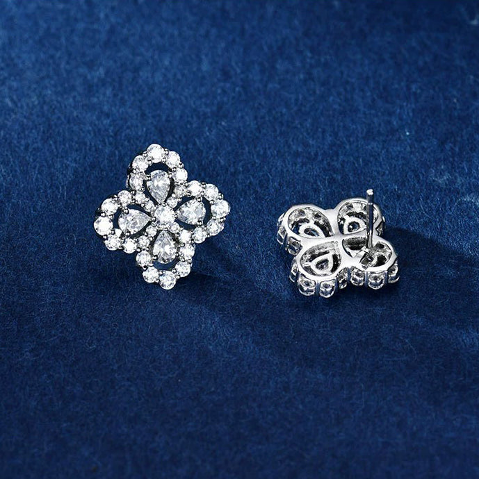 [Rose Jewelrys]LOOP EARRINGS FULL MOTIF DIAMOND 16MM