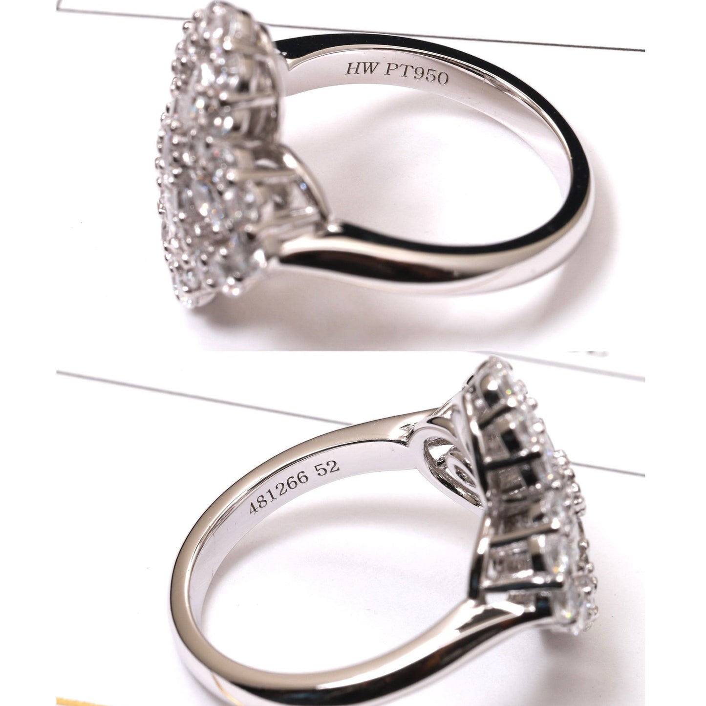 [Rose Jewelrys]LOOP RING FULL MOTIF DIAMOND 16MM SILVE
