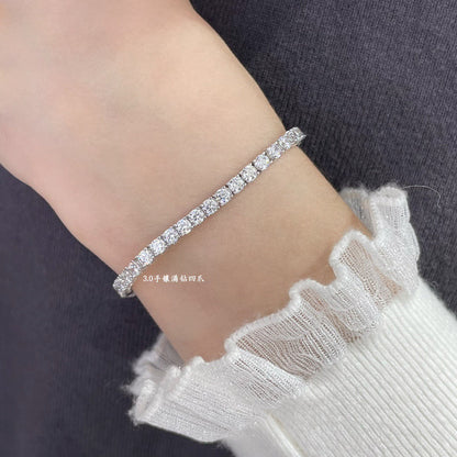 [🌹Rose💎] NEW STYLE TENNIS BRACELET 925 STERLING SILVER MATERIAL