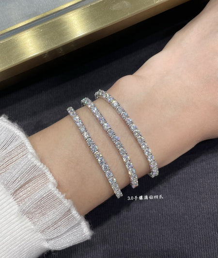 [🌹Rose💎] NEW STYLE TENNIS BRACELET 925 STERLING SILVER MATERIAL