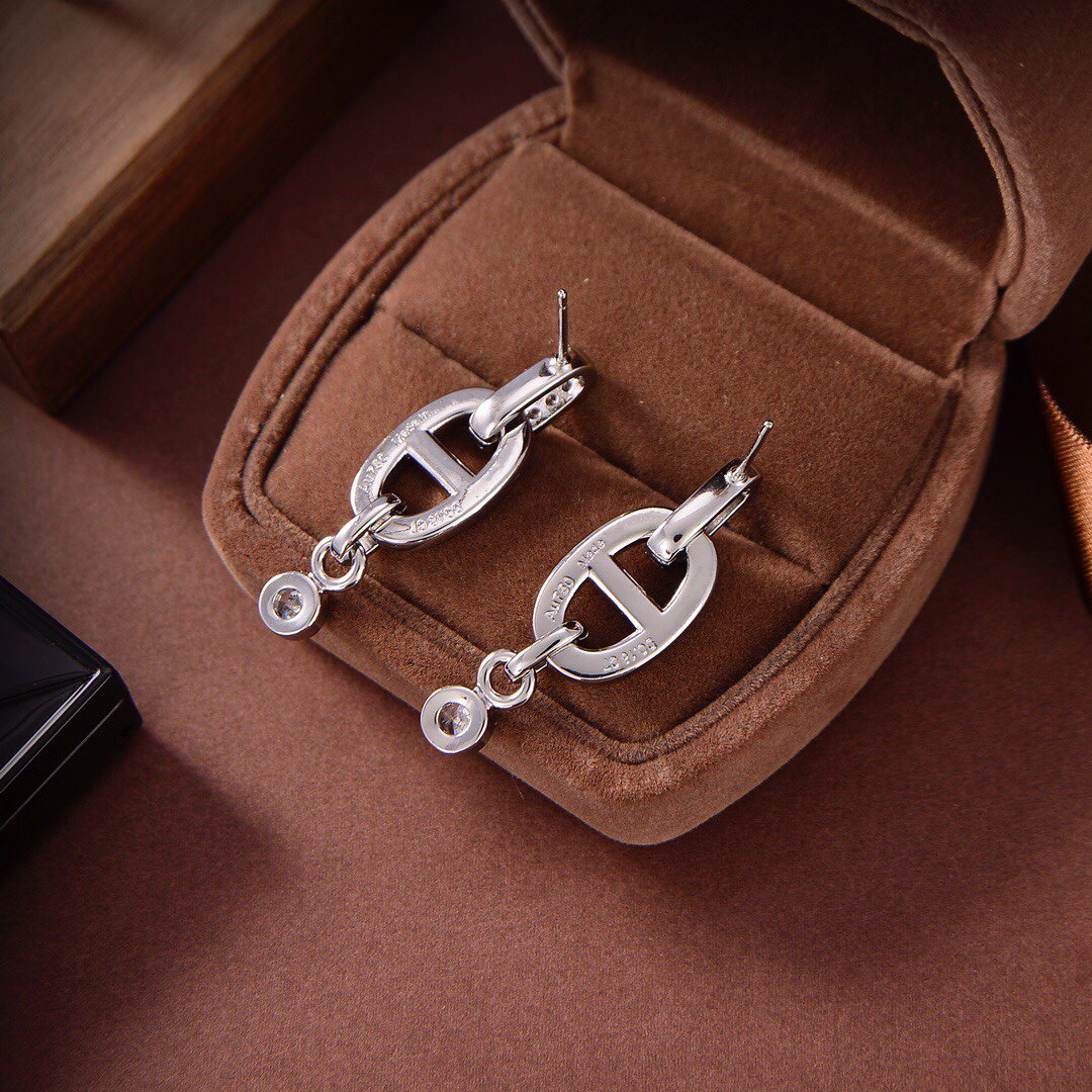 [Rose Jewelrys]HM CHAINE DIAMOND EARRINGS