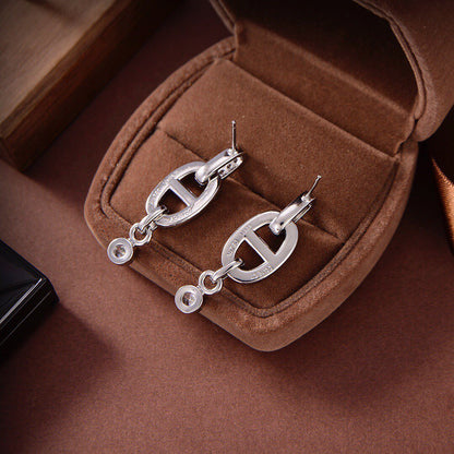 [Rose Jewelrys]HM CHAINE DIAMOND EARRINGS