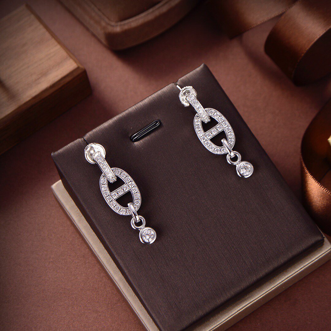 [Rose Jewelrys]HM CHAINE DIAMOND EARRINGS